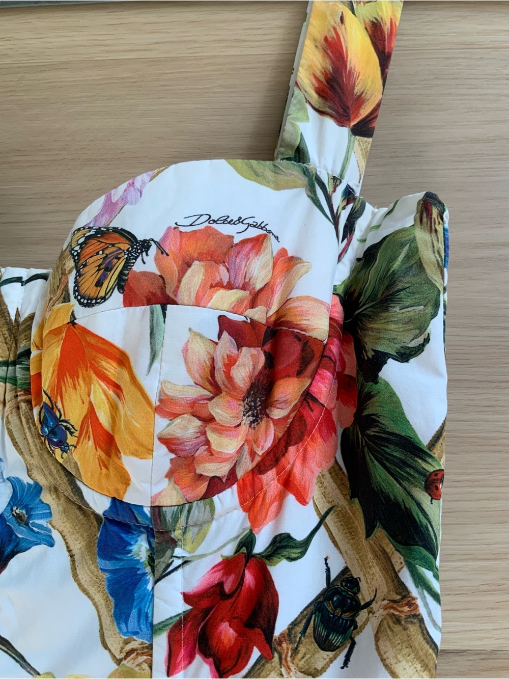 DOLCE & GABBANA Flower print cotton poplin dress - Picture 6 of 9